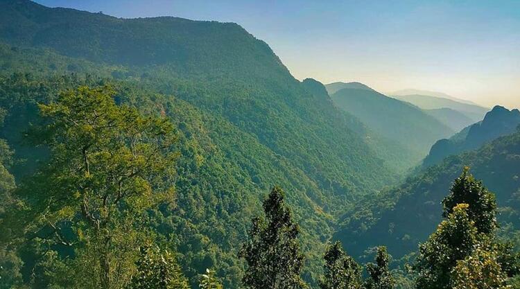 Madhapur Ghat Mountain view